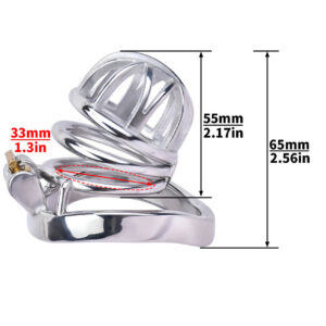 metal steel chastity cage male stainless penis lock material detail graphic