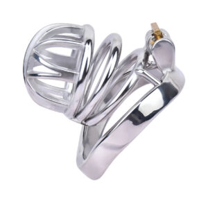 metal steel chastity cage male stainless penis lock back product view