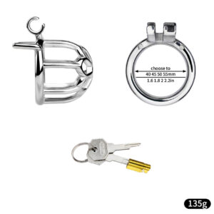metal steel chastity cage stainless male secure lock material detail graphic
