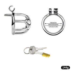 metal steel chastity cage stainless male secure lock control feature graphic