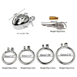 metal chastity cage sissy curved small hidden back product view