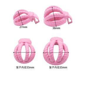 chastity cage rope art sissy cage-3d angled product view