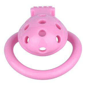 pink chastity cage pinky sissy cock cage-3d back product view