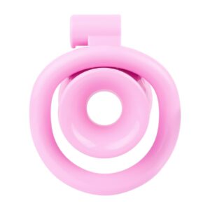 resin chastity cage sissy inverted cage-resin cock detail close-up