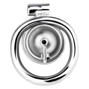 metal steel chastity cage hollow stainless male lock back product view