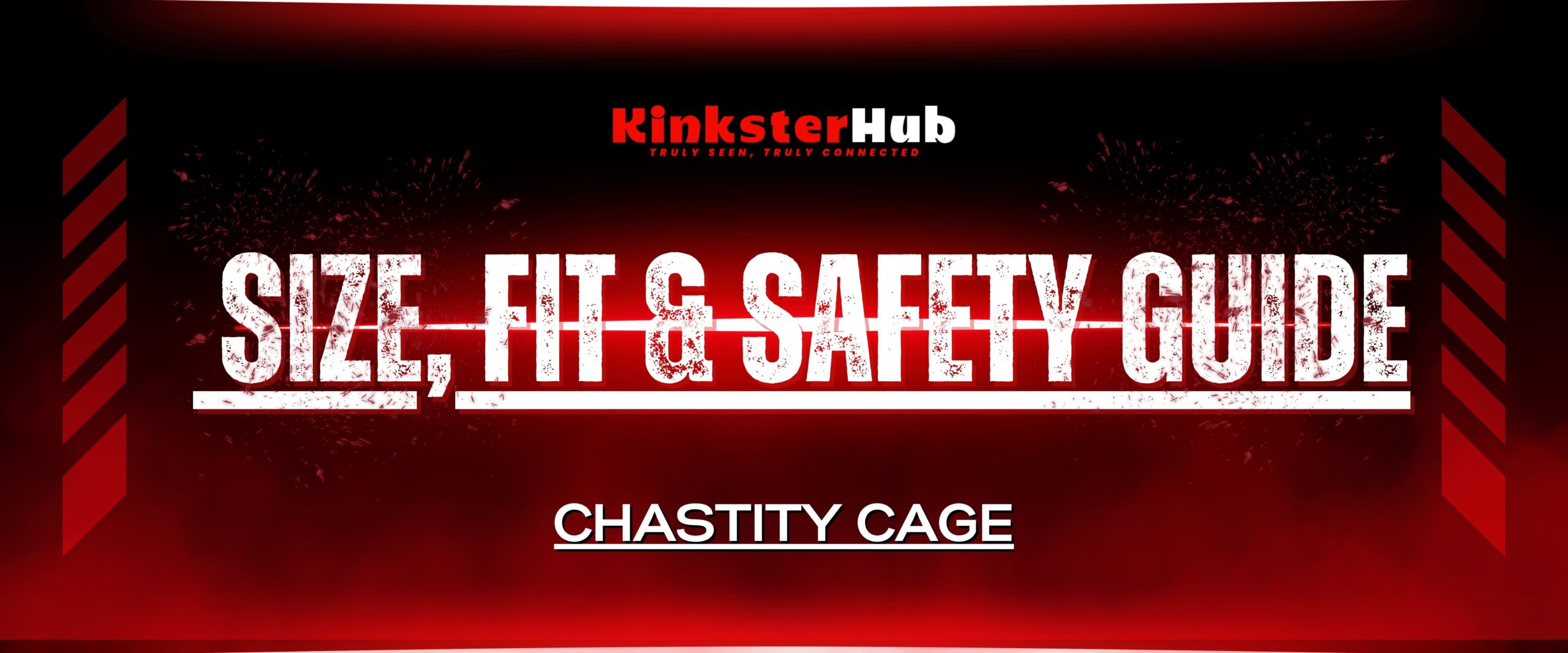 chastity cage Size, Fit & Safety Guide banner