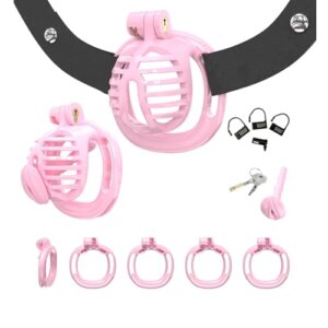 pink chastity cage male cock hollow urethral ring size chart