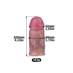 pink silicone chastity cage small inverted sissy removable back product view