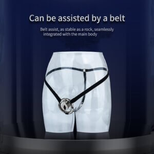 steel chastity cage inverted screw lock belt accessory kit view