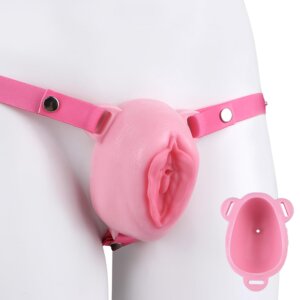 Pink Sissy Chastity Cage with Silicone Belt, Breathable Design & Adjustable Fit