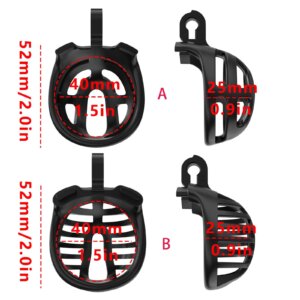 pink chastity cage male cock hollow urethral material detail graphic