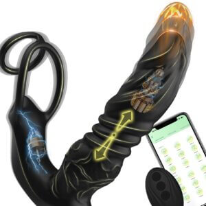 Thrusting Prostate Massager With Dual Rings