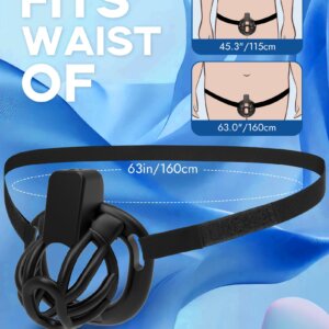 pink chastity cage 3D printed sizes rings control feature graphic