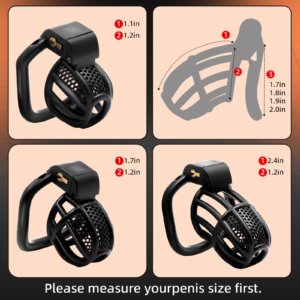 pink chastity cage 3D printed sizes rings gallery 09 material detail graphic