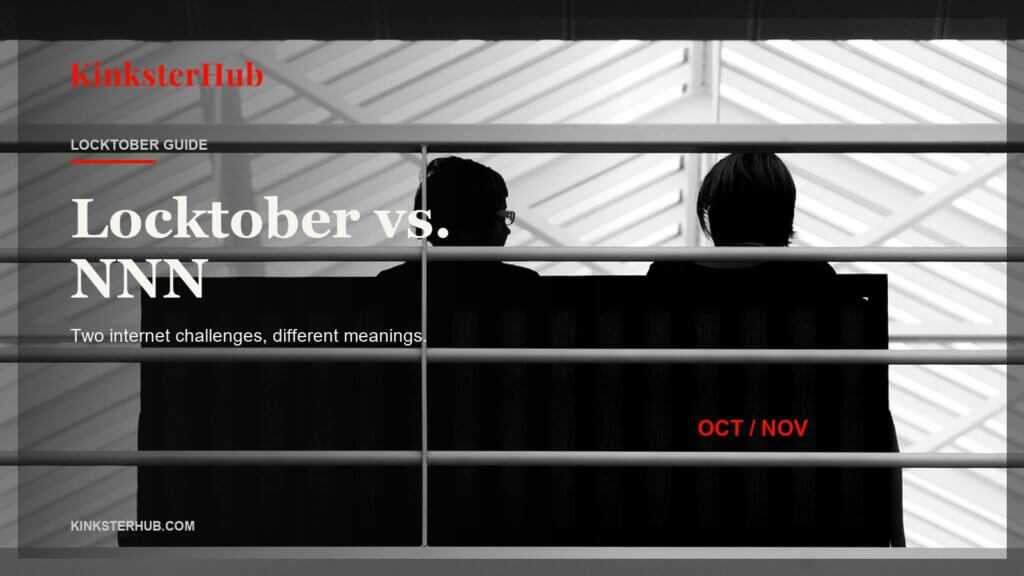 KinksterHub Locktober cover with a platform-safe real person photo background for Is Locktober the Same as No Nut November? Key Differences.