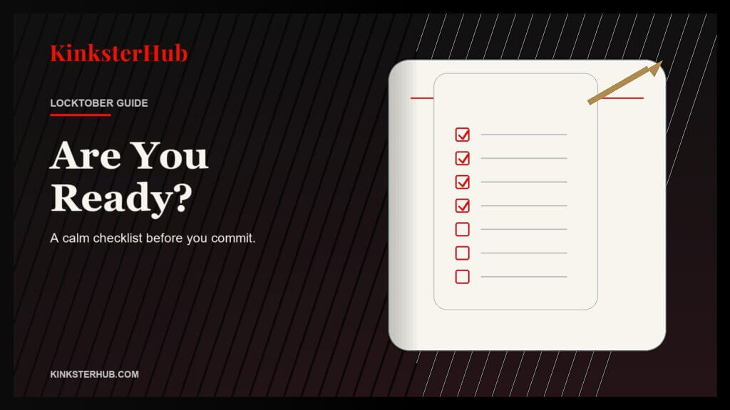 A refined Locktober readiness cover with a notebook checklist and pen motif for a 10-question readiness check.