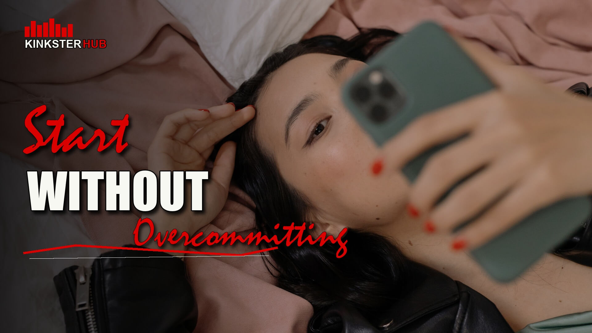 First Locktober plan cover with phone-in-bed scene and KinksterHub logo